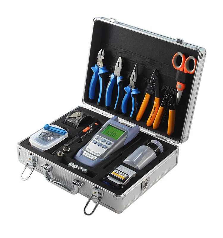 Fiber Optic Cable Cutter Stripping Machine Terminal Tester Equipment Power Meter FTTH Fiber Optical Tool Kit Bag
Fiber Optic Cable Cutter Stripping Machine Terminal Tester Equipment Power Meter FTTH Fiber Optical Tool Kit Bag