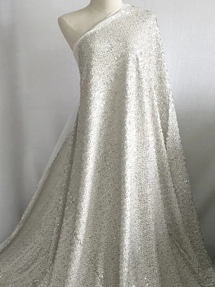 SASKIA 1Meter Beige Sequin Mesh Embroidery Fabric African Lace Net Fabrics Sewing On Wedding Dress Clothes Diy 135CM Width
SASKIA 1Meter Beige Sequin Mesh Embroidery Fabric African Lace Net Fabrics Sewing On Wedding Dress Clothes Diy 135CM Width