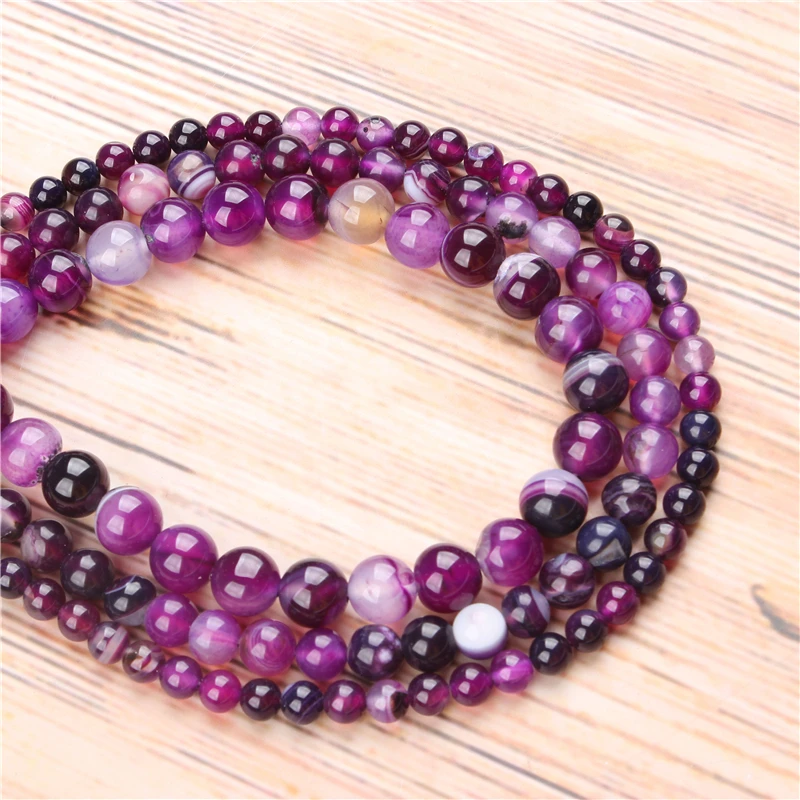 Purple Striped Agate 4/6/8/10/12mm Natural Stone Loose Beads Matte Jewelry Bracelet Necklace Make
Purple Striped Agate 4/6/8/10/12mm Natural Stone Loose Beads Matte Jewelry Bracelet Necklace Make