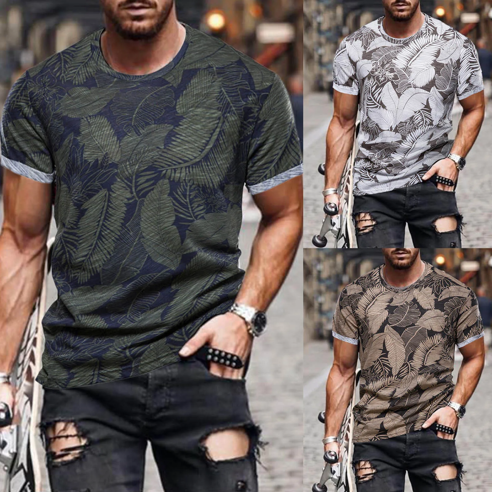 Men's Casual Sports 3D Digital Printing Short Sleeve T-Shirt Street Trend Fitness Fashion Round Neck Pullover
Men's Casual Sports 3D Digital Printing Short Sleeve T-Shirt Street Trend Fitness Fashion Round Neck Pullover