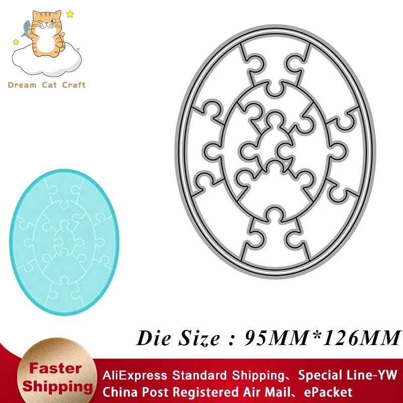 Ellipse Combination Block Puzzle Metal Cutting Dies Cut Die Molds Scrapbook Paper Crafts Knife Mould Blade Punch Stencils Dies
Ellipse Combination Block Puzzle Metal Cutting Dies Cut Die Molds Scrapbook Paper Crafts Knife Mould Blade Punch Stencils Dies