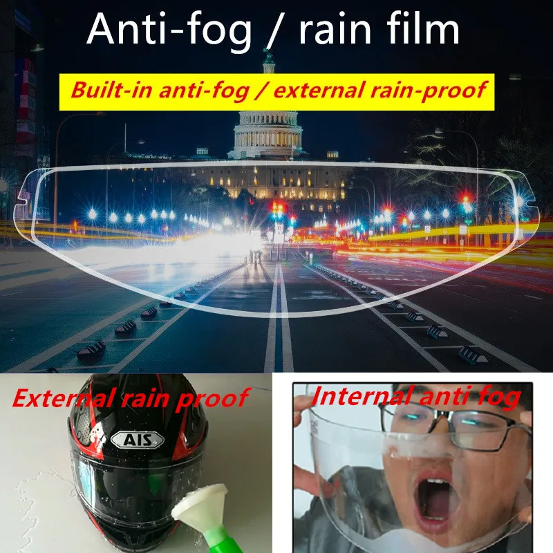 AEP Clear Anti-fog patch Motorcycle Full Face Helmet Generic for K3 K4 AX8 LS2 HJC Marushin Helmets Lens Anti-fog visor
AEP Clear Anti-fog patch Motorcycle Full Face Helmet Generic for K3 K4 AX8 LS2 HJC Marushin Helmets Lens Anti-fog visor