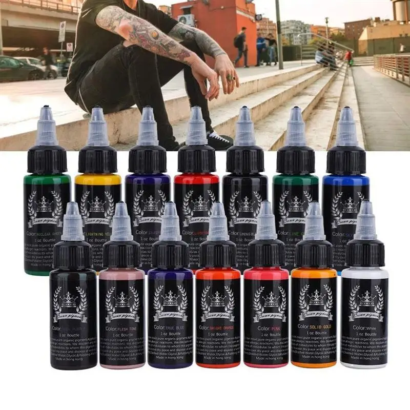 14 Colors Tattoo Ink Tattoo Pigment Set 30ml/Bottle Tattoo And Body Art Professional Makeup Pigment Henna Microblading Tatouage
14 Colors Tattoo Ink Tattoo Pigment Set 30ml/Bottle Tattoo And Body Art Professional Makeup Pigment Henna Microblading Tatouage
