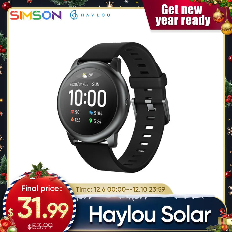 Смарт-часы Haylou Solar LS05 монитор сердечного ритма во время сна IP68, водостойкие, с аккумулятором на 30 дней, для iOS и Android, для мужчин и женщин 
Смарт-часы Haylou Solar LS05 монитор сердечного ритма во время сна IP68, водостойкие, с аккумулятором на 30 дней, для iOS и Android, для мужчин и женщин