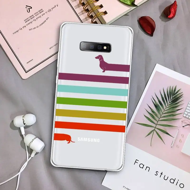 Dachshund Silhouette Dog cute animal Phone Case Transparent For Samsung Galaxy S A 5 7 8 9 2015 20 edge plus 10 e lite 2019
Dachshund Silhouette Dog cute animal Phone Case Transparent For Samsung Galaxy S A 5 7 8 9 2015 20 edge plus 10 e lite 2019