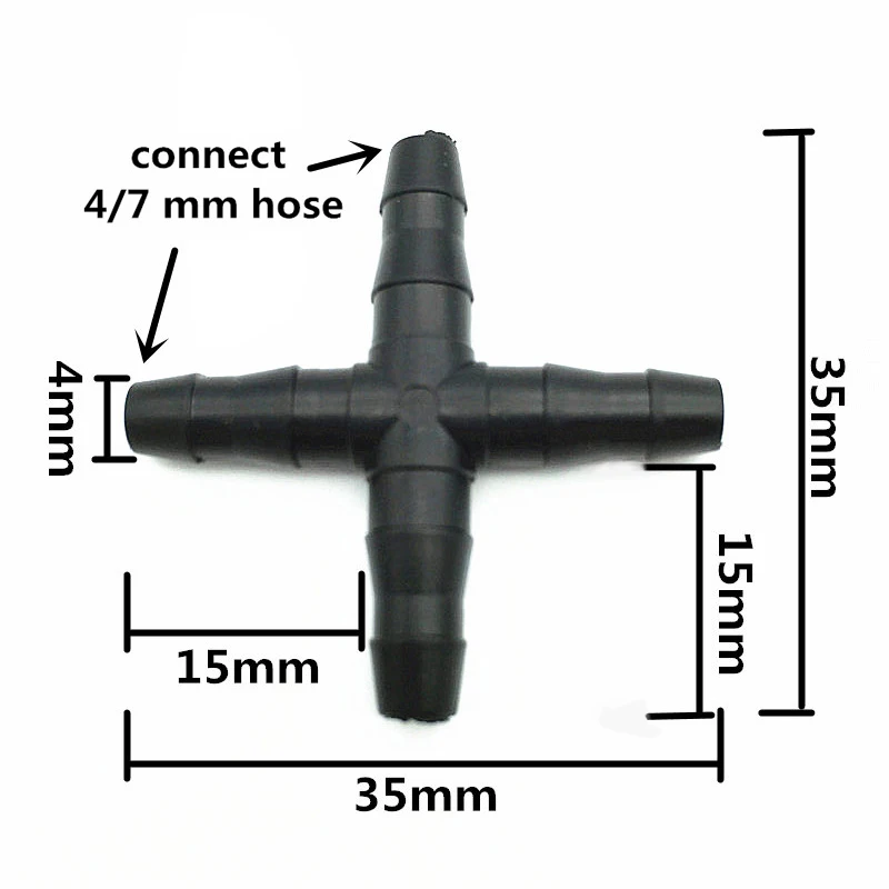 20x Garden Irrigation Connector Water Pipe Diverter Straight Cross Drip System D
20x Garden Irrigation Connector Water Pipe Diverter Straight Cross Drip System D