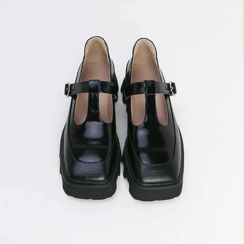 MUMANI Woman‘s 2021 New Mary Janes Shoes Genuine Leather Med Heels Thick-soled Platform Shoes Retro Square Toe Lady Footwear
MUMANI Woman‘s 2021 New Mary Janes Shoes Genuine Leather Med Heels Thick-soled Platform Shoes Retro Square Toe Lady Footwear