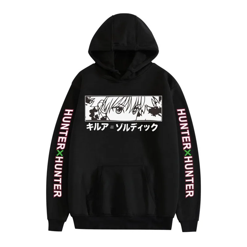 Japanese Anime Funny Killua Eyes Killua HxH Hoodies 2021 Winter Japan Style Hunter X Hunter Sweatshirts Streetwear for Women/men
Japanese Anime Funny Killua Eyes Killua HxH Hoodies 2021 Winter Japan Style Hunter X Hunter Sweatshirts Streetwear for Women/men