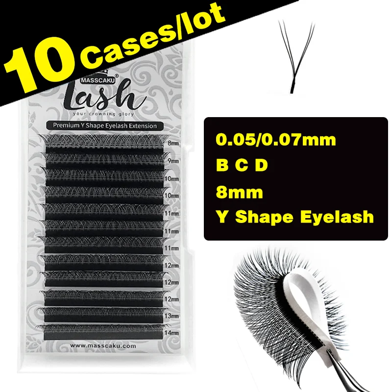10Cases/Lot Factory Price C D curl 8-15mm premade fans Y volume individual lashes Premium Eyelashes Lashes Trays All Size Cilios
10Cases/Lot Factory Price C D curl 8-15mm premade fans Y volume individual lashes Premium Eyelashes Lashes Trays All Size Cilios