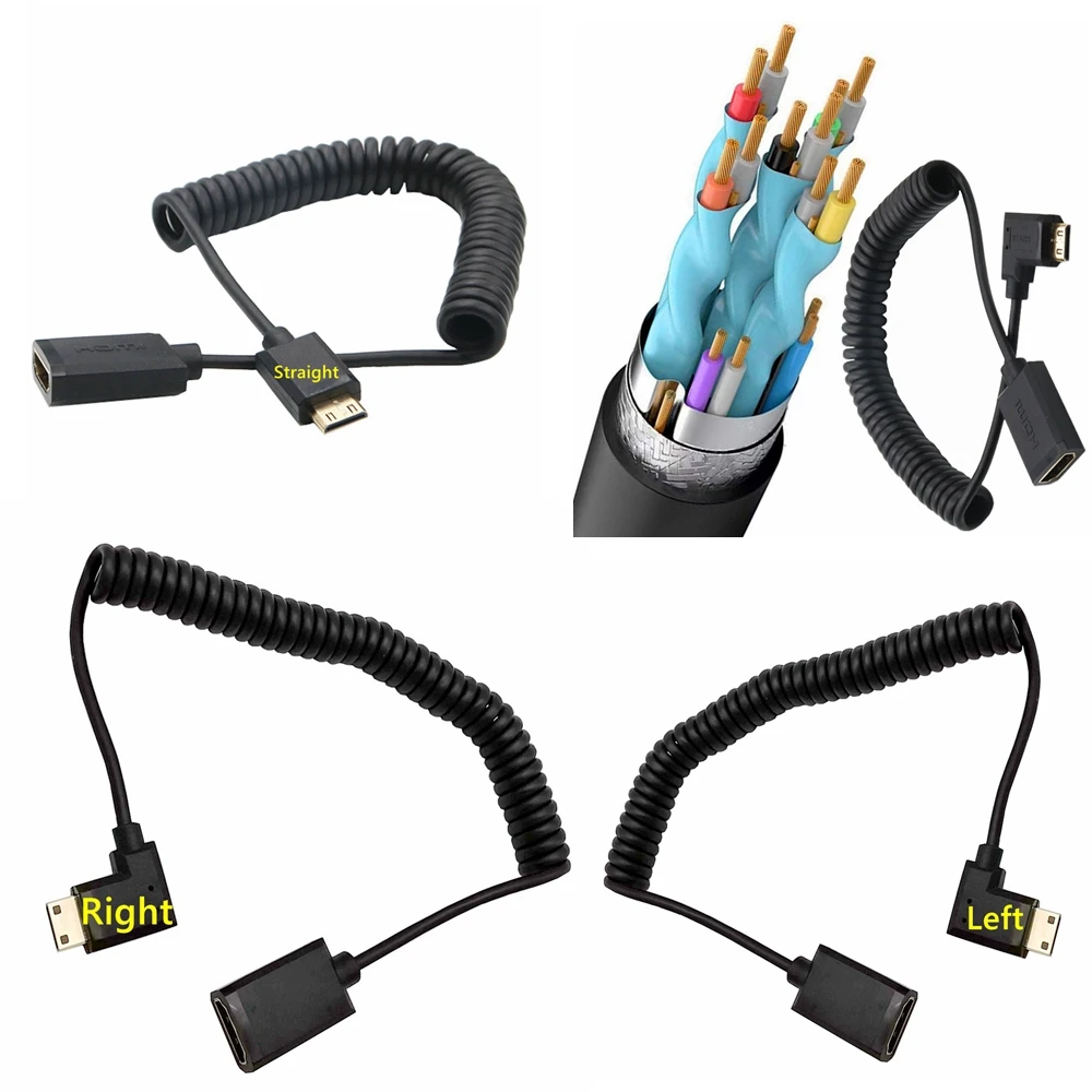 Стрейч Весна мини-HDMI к A-HDMI женский кабель эластичный HDMI-совместимый кабель для видео Камера HDTV проектора Поддержка 1080P3D
Стрейч Весна мини-HDMI к A-HDMI женский кабель эластичный HDMI-совместимый кабель для видео Камера HDTV проектора Поддержка 1080P3D