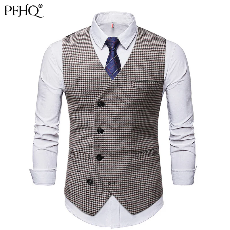 PFHQ 2021 New Men's Fashion V-neck Houndstooth Single-breasted Slim Single-breasted Men's Suit Vest Spring And Autumn 21D1779
PFHQ 2021 New Men's Fashion V-neck Houndstooth Single-breasted Slim Single-breasted Men's Suit Vest Spring And Autumn 21D1779