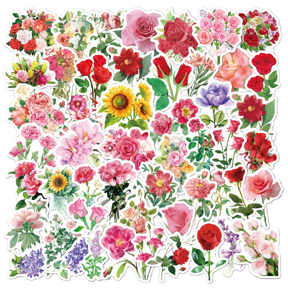 50pcs Sunflower Rose Flowers Stickers For Notebooks Stationery Scrapbook Pink Sticker Aesthetic Craft Supplies
50pcs Sunflower Rose Flowers Stickers For Notebooks Stationery Scrapbook Pink Sticker Aesthetic Craft Supplies