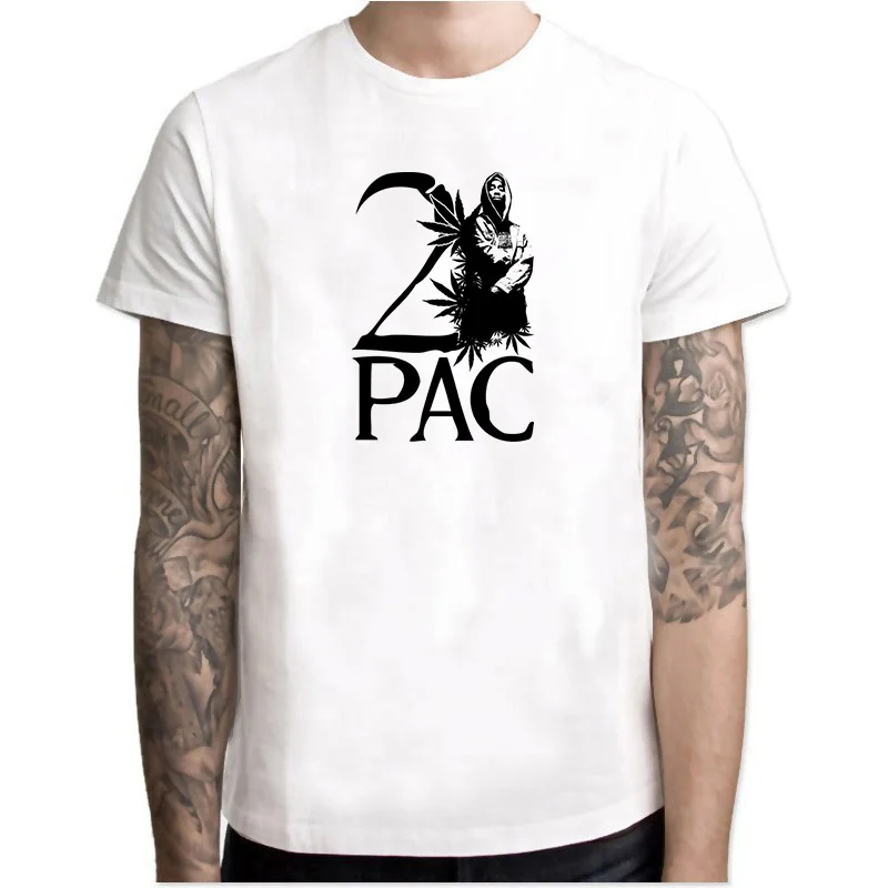 Tupac 2pac Классическая футболка с принтом горячая Распродажа хип хоп Рэп Стиль