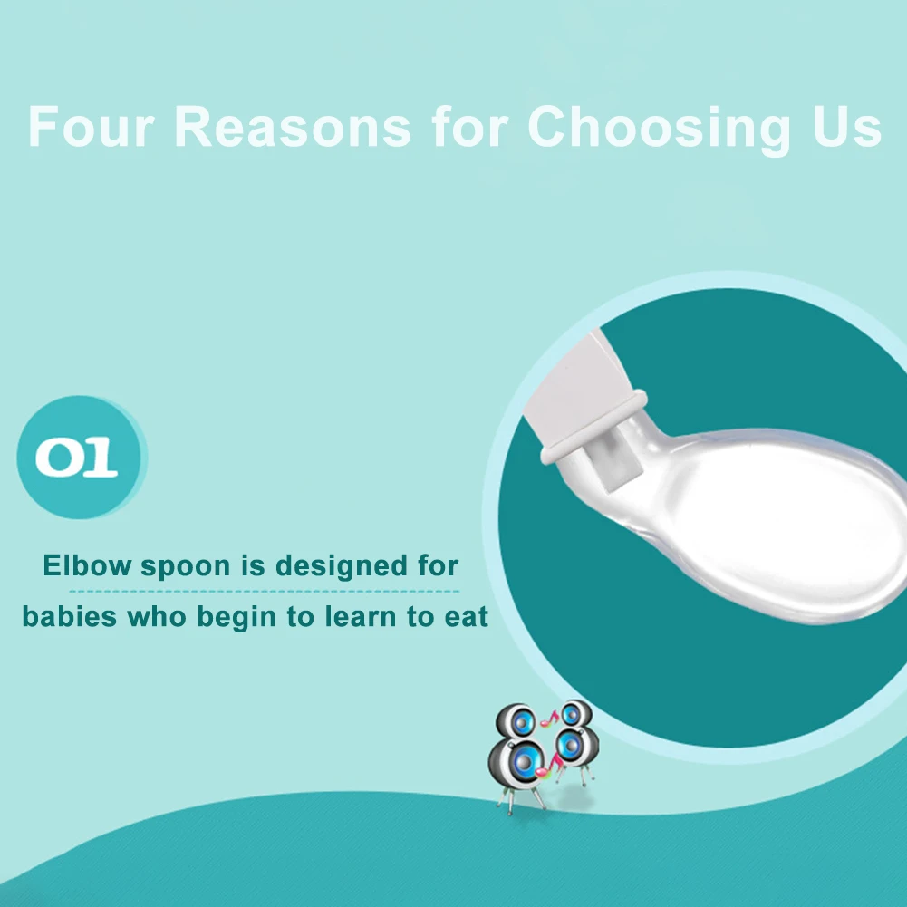 Soup Cutlery Curved Head Long Handle Small Dinner Cartoon Silicone Kids Flatware Soft Safety Baby Feeding Tableware Spoon Set
Soup Cutlery Curved Head Long Handle Small Dinner Cartoon Silicone Kids Flatware Soft Safety Baby Feeding Tableware Spoon Set