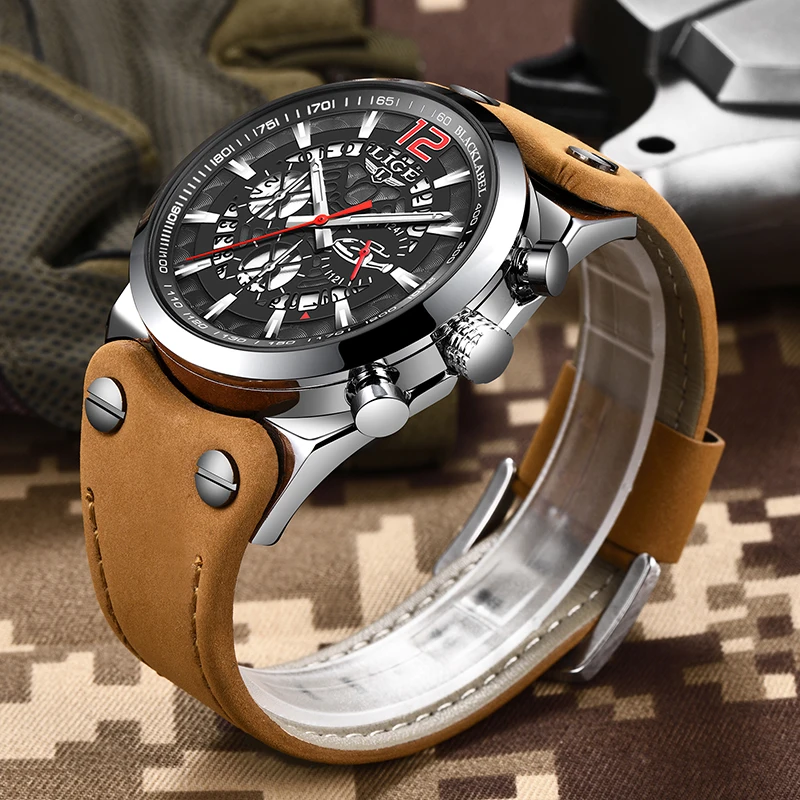 Reloj Hombre 2021 Новые повседневные кожаные кварцевые часы для бизнеса Мужская обувь на