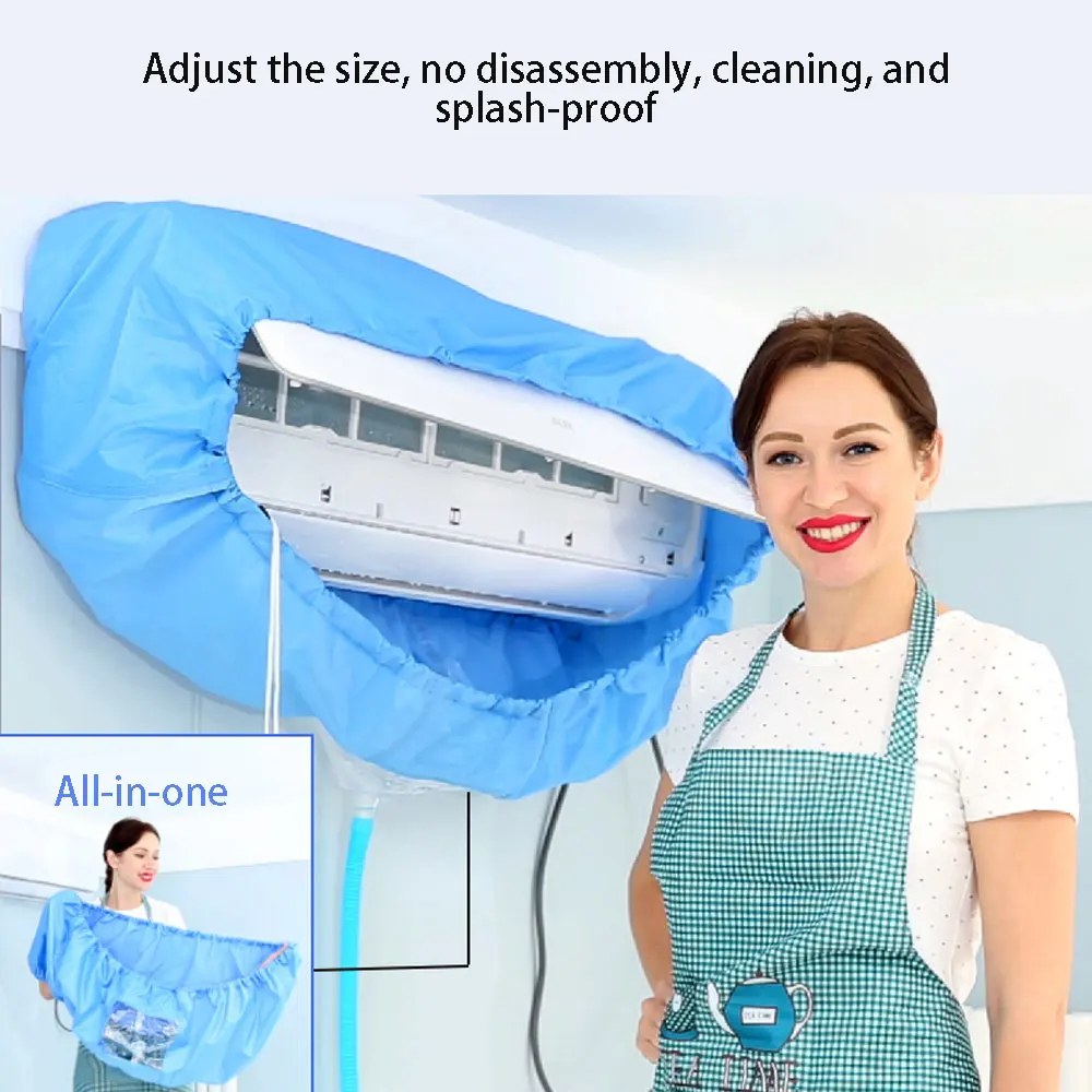 Air Conditioner Cover Kits Washing Wall Mounted Air Conditioning Cleaning Protect Dust Cover Cleaner Bag Tightening Belt Pipe
Air Conditioner Cover Kits Washing Wall Mounted Air Conditioning Cleaning Protect Dust Cover Cleaner Bag Tightening Belt Pipe