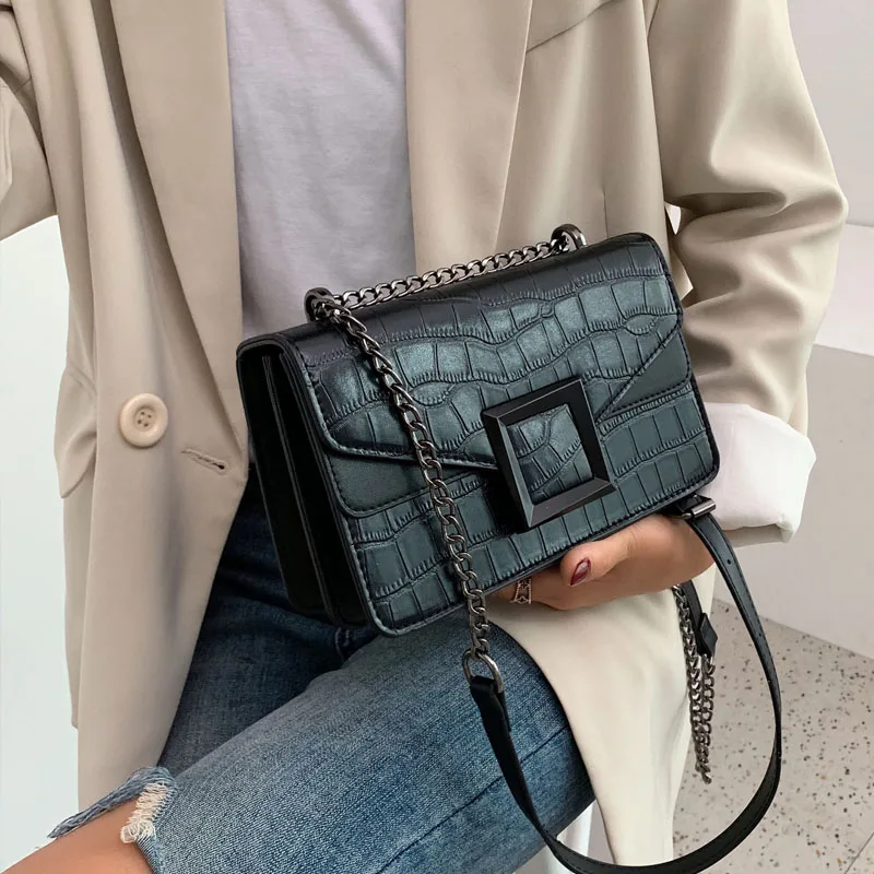 Stone Pattern PU Leather Crossbody Bags For Women 2020 Small Shoulder Messenger Bag Female Luxury Chain Handbags and Purses
Stone Pattern PU Leather Crossbody Bags For Women 2020 Small Shoulder Messenger Bag Female Luxury Chain Handbags and Purses