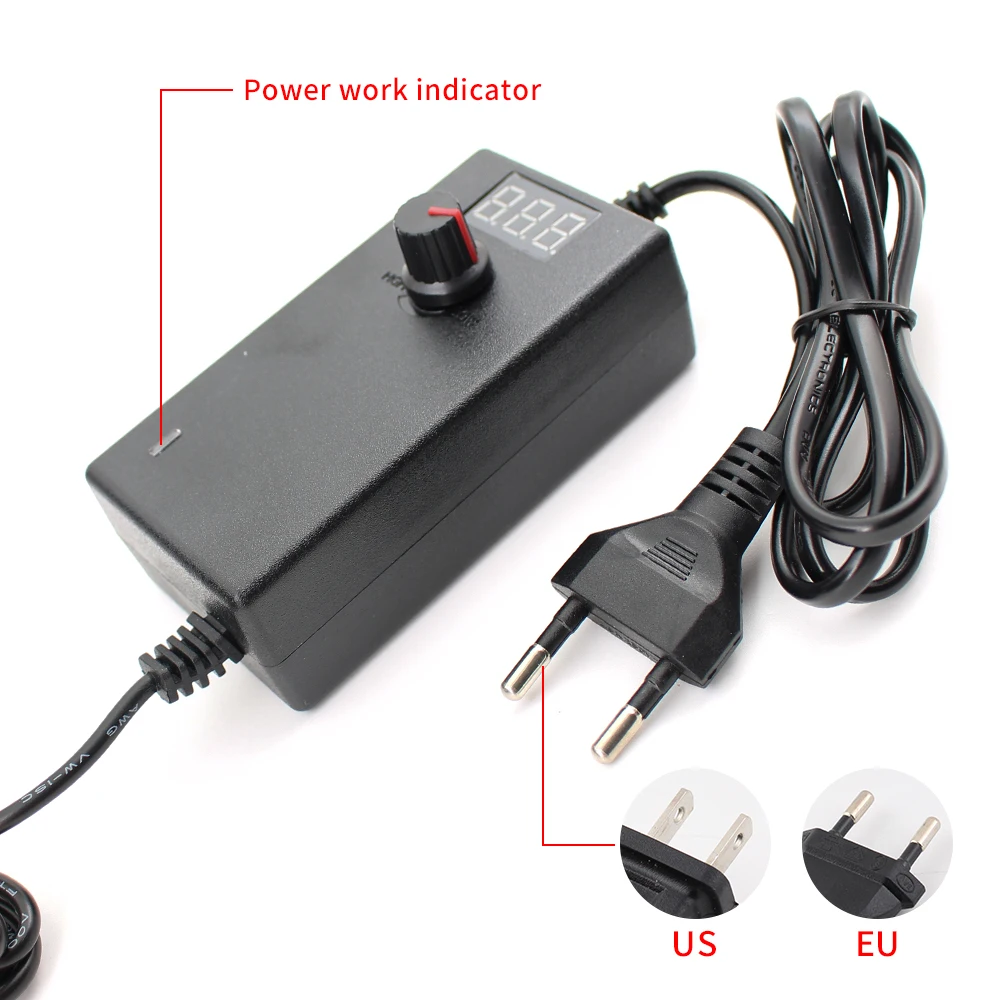 Power Supply Adjustable LED Transformer 3V 9V 12V 24V 1A 2A 5A Display Screen Power Supply Adapter AC 220V TO DC 24 12 3V EU US
Power Supply Adjustable LED Transformer 3V 9V 12V 24V 1A 2A 5A Display Screen Power Supply Adapter AC 220V TO DC 24 12 3V EU US