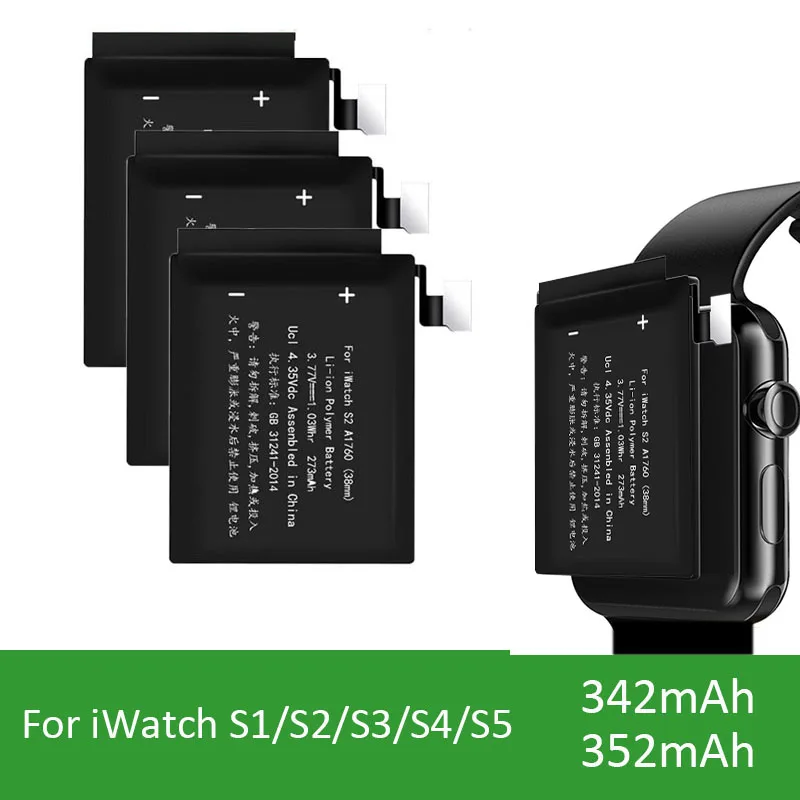 38mm 42mm Replacement Battery For iWatch Series 1 2 3 4 5 A1579 A1760 Real Capacity Bateria for Apple Watch S1/2/3/4/5 battery
38mm 42mm Replacement Battery For iWatch Series 1 2 3 4 5 A1579 A1760 Real Capacity Bateria for Apple Watch S1/2/3/4/5 battery