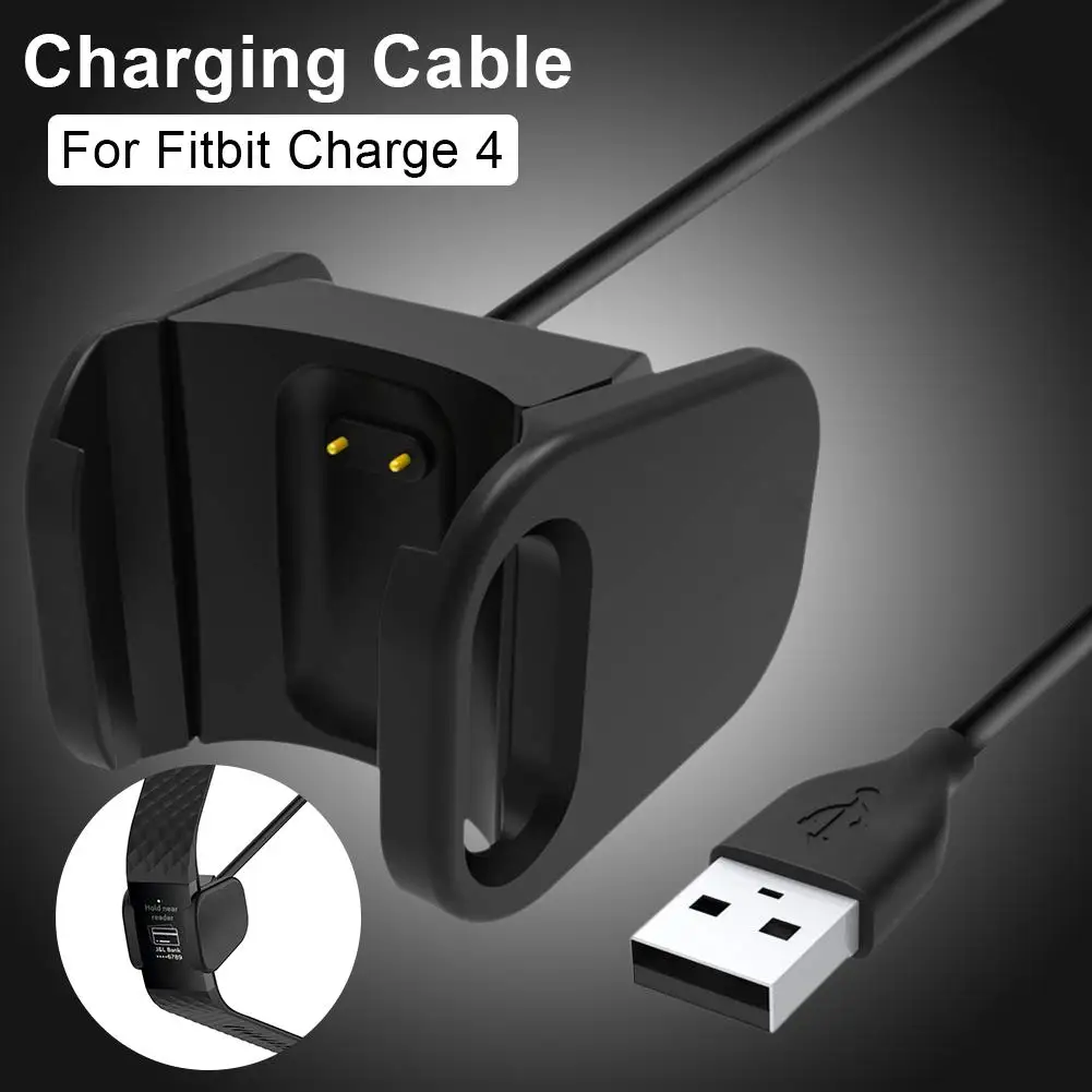 

Зарядный кабель USB, Портативный прочный адаптер для зарядки, сменная зарядная док-станция для Fitbit Charge 4, зарядное устройство для умных часов 3