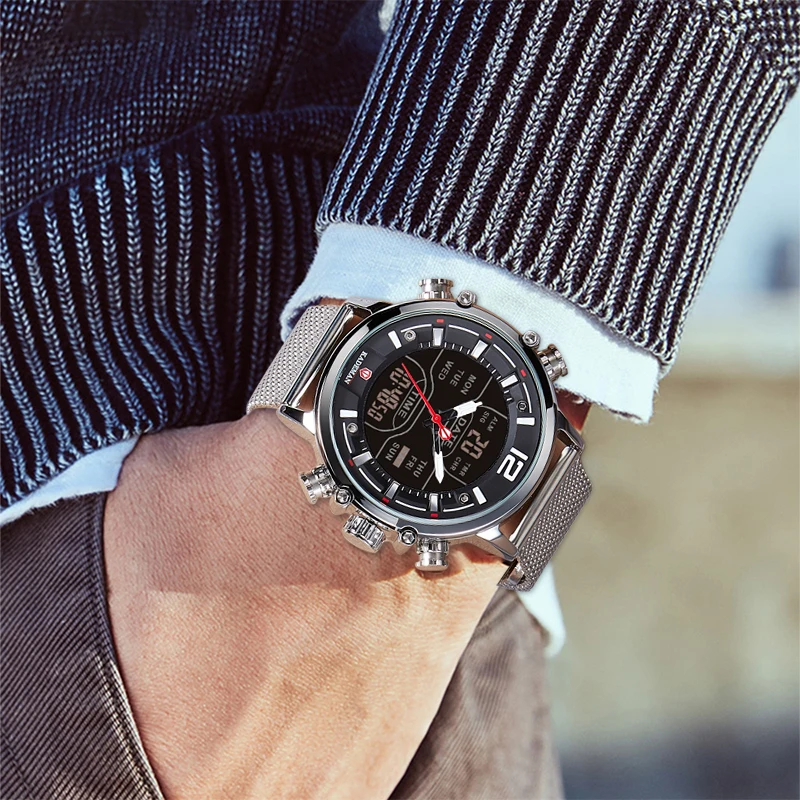 KADEMAN New Fashion Mens Watchs 2020 Mesh Stainless Steel Top Brand Luxury Sports Chronograph Quartz Watch Men Relogio Masculino
KADEMAN New Fashion Mens Watchs 2020 Mesh Stainless Steel Top Brand Luxury Sports Chronograph Quartz Watch Men Relogio Masculino