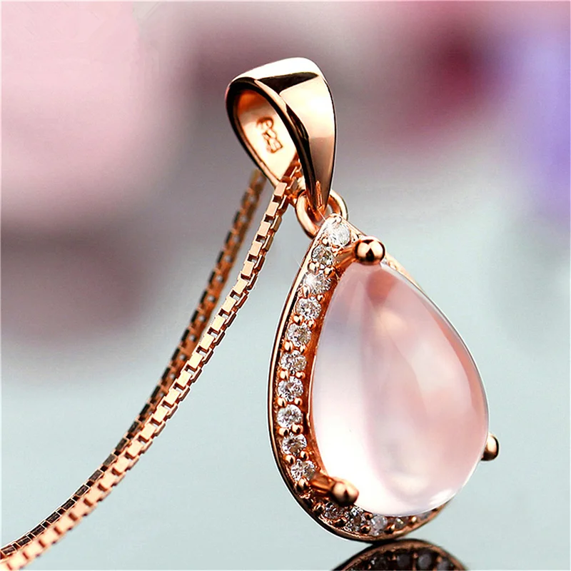 Трендовое серебряное ожерелье с цепочкой для женщин, ювелирное изделие, милое розовое золото, кристалл, розовая капля воды, кулон, ожерелье, ...
Трендовое серебряное ожерелье с цепочкой для женщин, ювелирное изделие, милое розовое золото, кристалл, розовая капля воды, кулон, ожерелье, ...