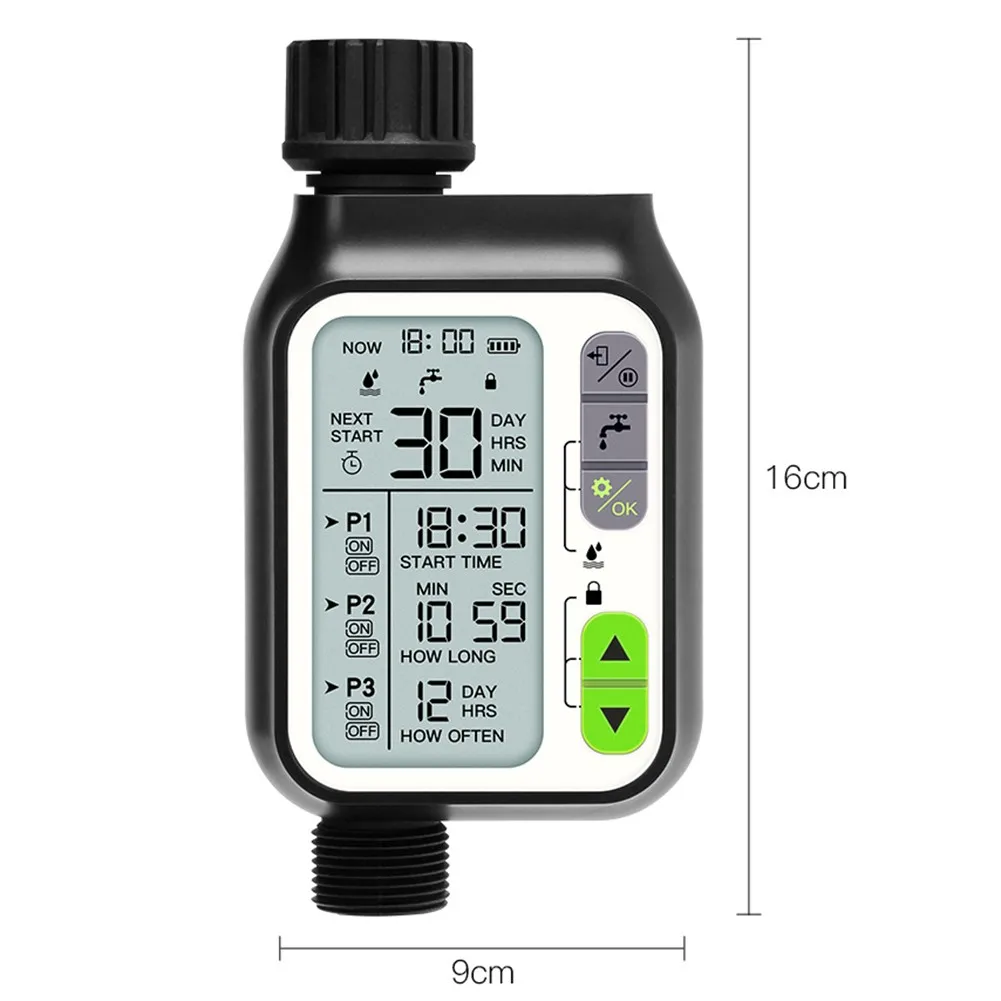 Rain Sensor LCD Screen Automatic Water Tap Timing Irrigation Controller Timer Single Outlet Rain Timer Garden Tool
Rain Sensor LCD Screen Automatic Water Tap Timing Irrigation Controller Timer Single Outlet Rain Timer Garden Tool