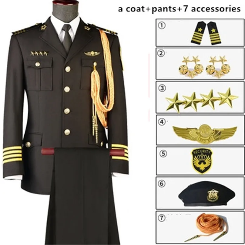 Work Wear Men's Spring High-Grade And Autumn Business Suit Coat Classical Military Uniform Security Guard For Cosplay Gift
Work Wear Men's Spring High-Grade And Autumn Business Suit Coat Classical Military Uniform Security Guard For Cosplay Gift