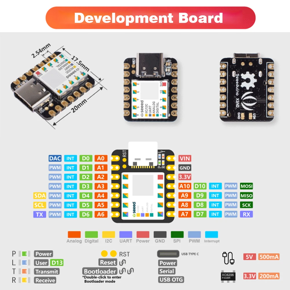 Compact Portable Development Board Electronic Components USB Type-C Microcontroller Processor DIY Keyboard Mounted Breadboard
Compact Portable Development Board Electronic Components USB Type-C Microcontroller Processor DIY Keyboard Mounted Breadboard