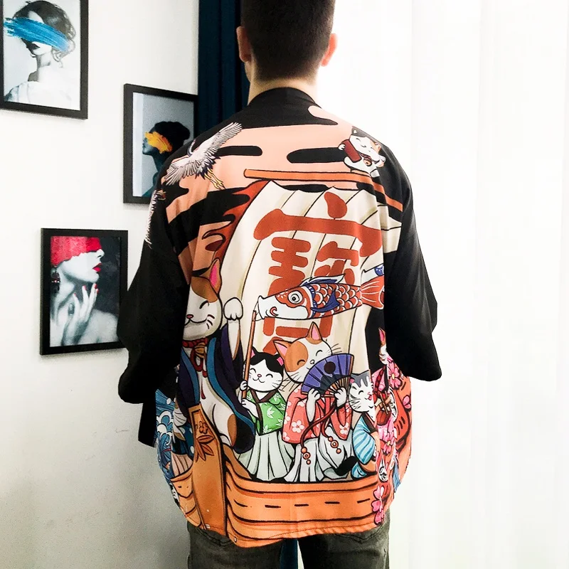 Haori Men Japanese Kimono Man Streetwear Kawaii Fashion Yukata Male Samurai Costume Asian Fashion Kimono Man Yukata FF3011
Haori Men Japanese Kimono Man Streetwear Kawaii Fashion Yukata Male Samurai Costume Asian Fashion Kimono Man Yukata FF3011