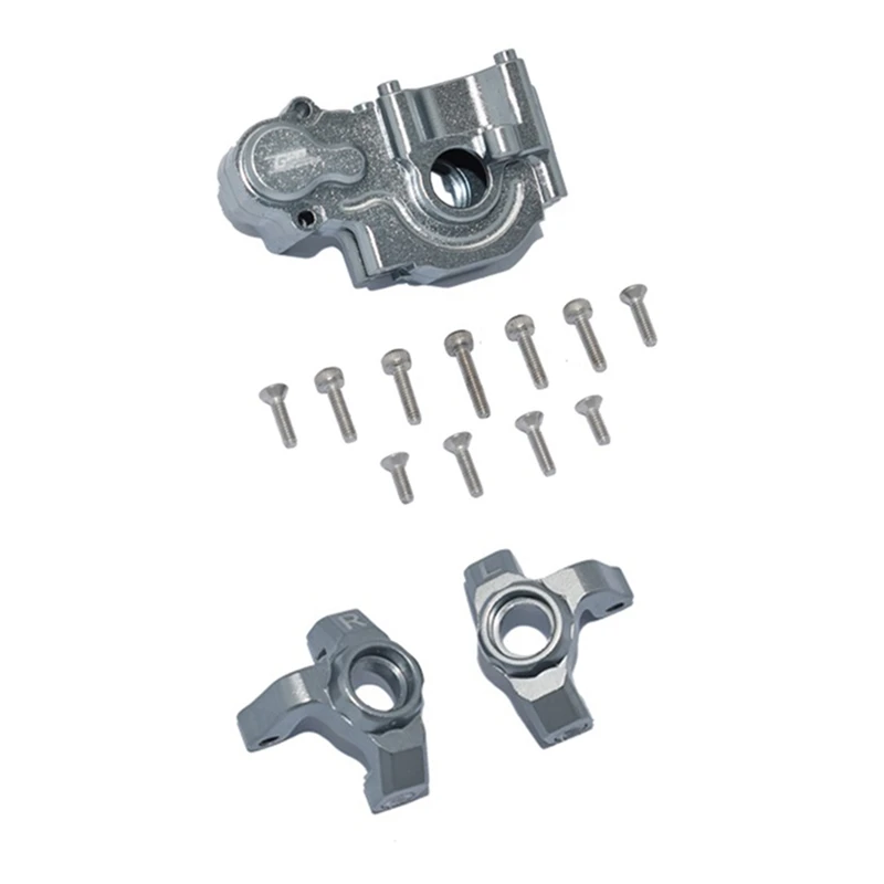 2 Set RC Car Part: 1 Set Metal Rear Gearbox Case Gear Box Housing Cover & 1 Set Metal Front Steering Cup Knuckle
2 Set RC Car Part: 1 Set Metal Rear Gearbox Case Gear Box Housing Cover & 1 Set Metal Front Steering Cup Knuckle