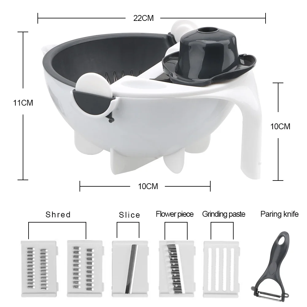 HOOMIN Ginger Garlic Grater Multifunction Shred and Slice Machine Manual Vegetable Cutter Potato Tomato Shredder Drainage Basket
HOOMIN Ginger Garlic Grater Multifunction Shred and Slice Machine Manual Vegetable Cutter Potato Tomato Shredder Drainage Basket