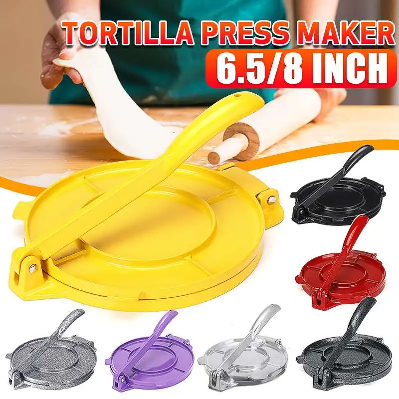 8inch 20cm Aluminum Tortilla Dough Maker Dining Press Foldable Home Bakeware Tool Flour Corn Baking DIY Pie Tools Easy Clean
8inch 20cm Aluminum Tortilla Dough Maker Dining Press Foldable Home Bakeware Tool Flour Corn Baking DIY Pie Tools Easy Clean