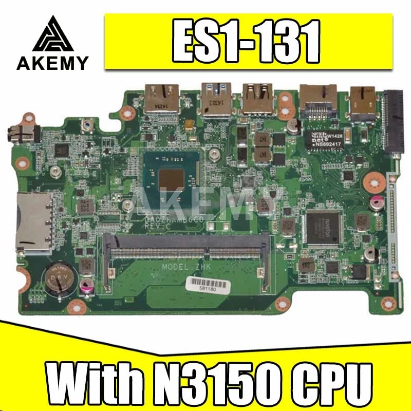 Материнская плата для ноутбука ACER, системная плата, материнская плата DAZHKDMB6E0, материнская плата с процессором N3050 N3150 N3700
Материнская плата для ноутбука ACER, системная плата, материнская плата DAZHKDMB6E0, материнская плата с процессором N3050 N3150 N3700