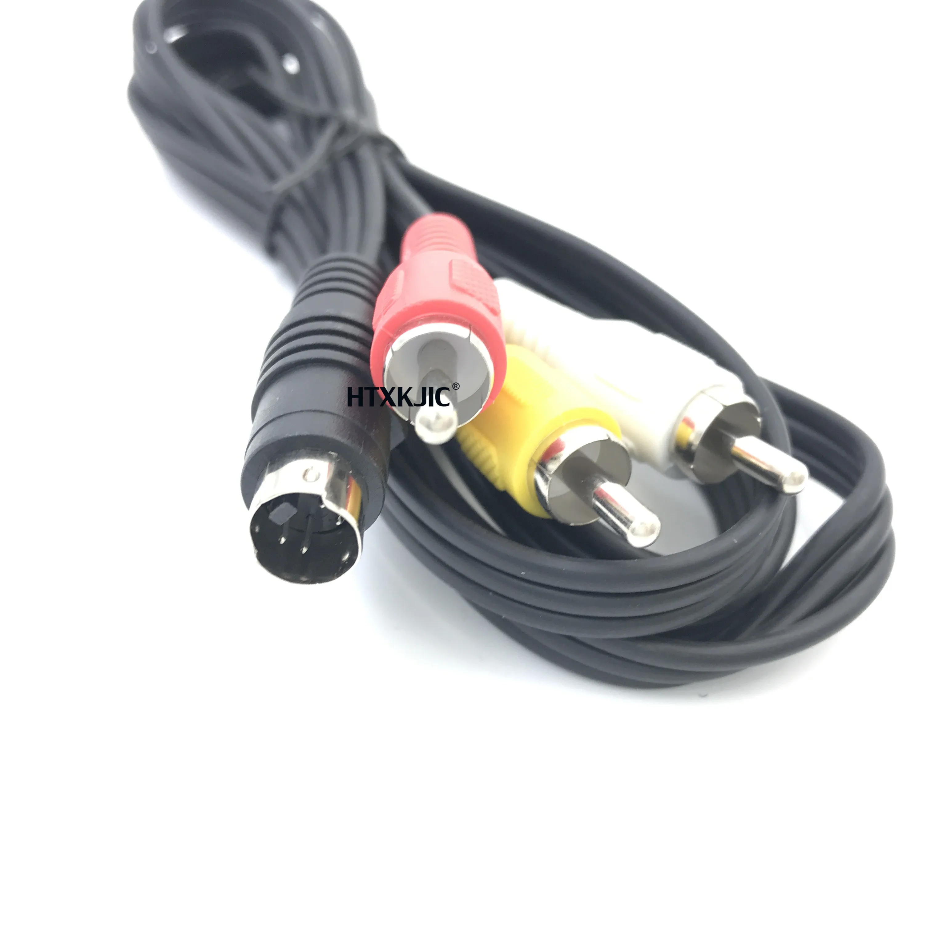 4 контактный разъем Mini DIN S Video к 3 разъемам RCA кабель штекер RGB композитный