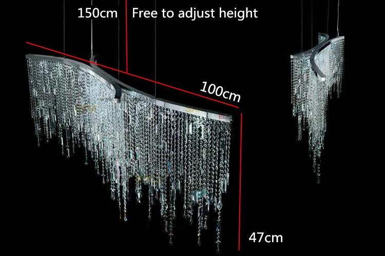Led Italian luxury crystal Chandeliers Lights model room after the modern simple Nordic bedroom restaurant crystal lamp
Led Italian luxury crystal Chandeliers Lights model room after the modern simple Nordic bedroom restaurant crystal lamp