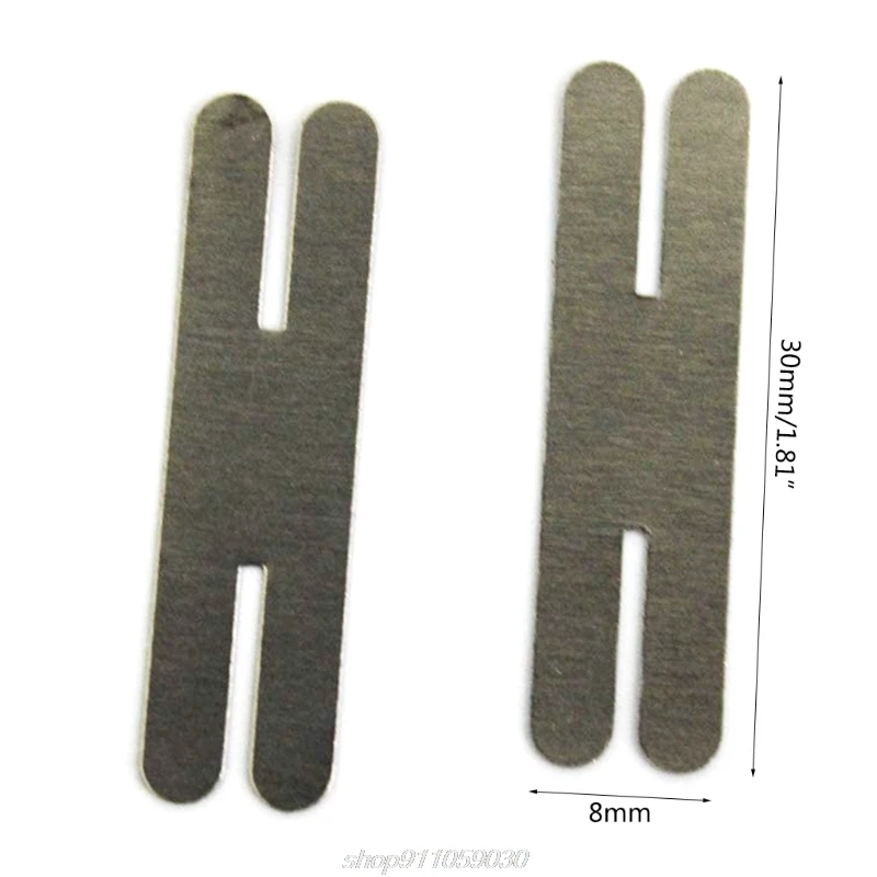 100pcs/lot 0.2x30x8mm H type Nickel Plated Steel Strap Strip Sheets for Battery Pack Spot Welding Spot Welder J09 21 Dropship 
100pcs/lot 0.2x30x8mm H type Nickel Plated Steel Strap Strip Sheets for Battery Pack Spot Welding Spot Welder J09 21 Dropship