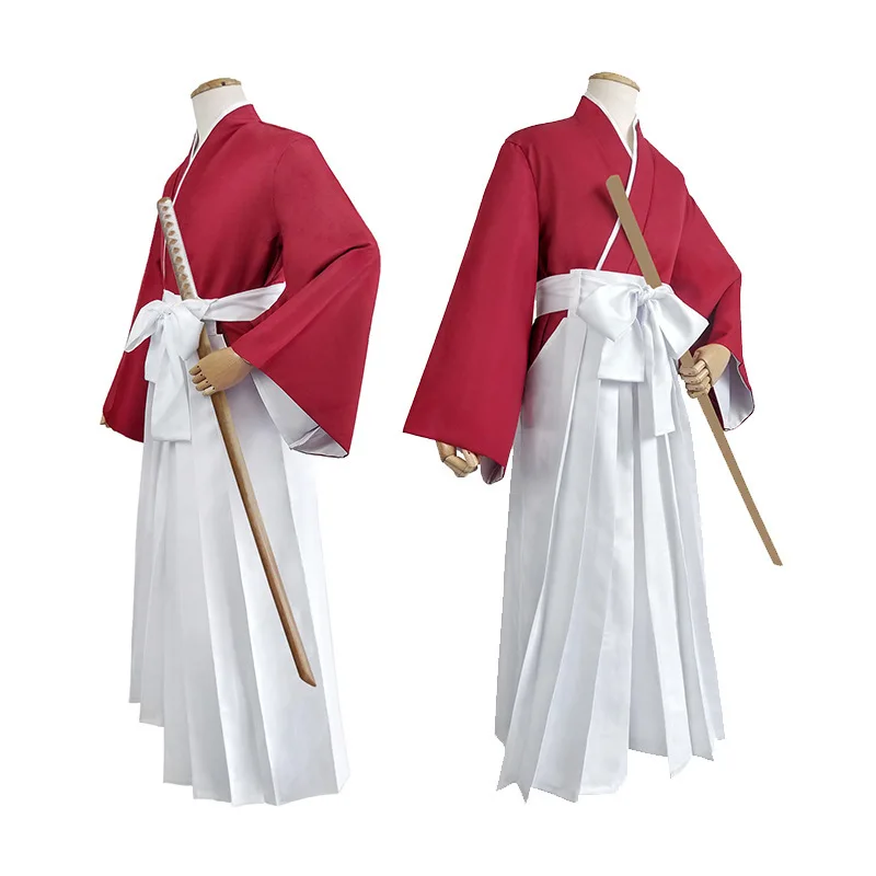 Костюм для косплея руруруни Кеншин из аниме мужчин и женщин модное кимоно Кендо