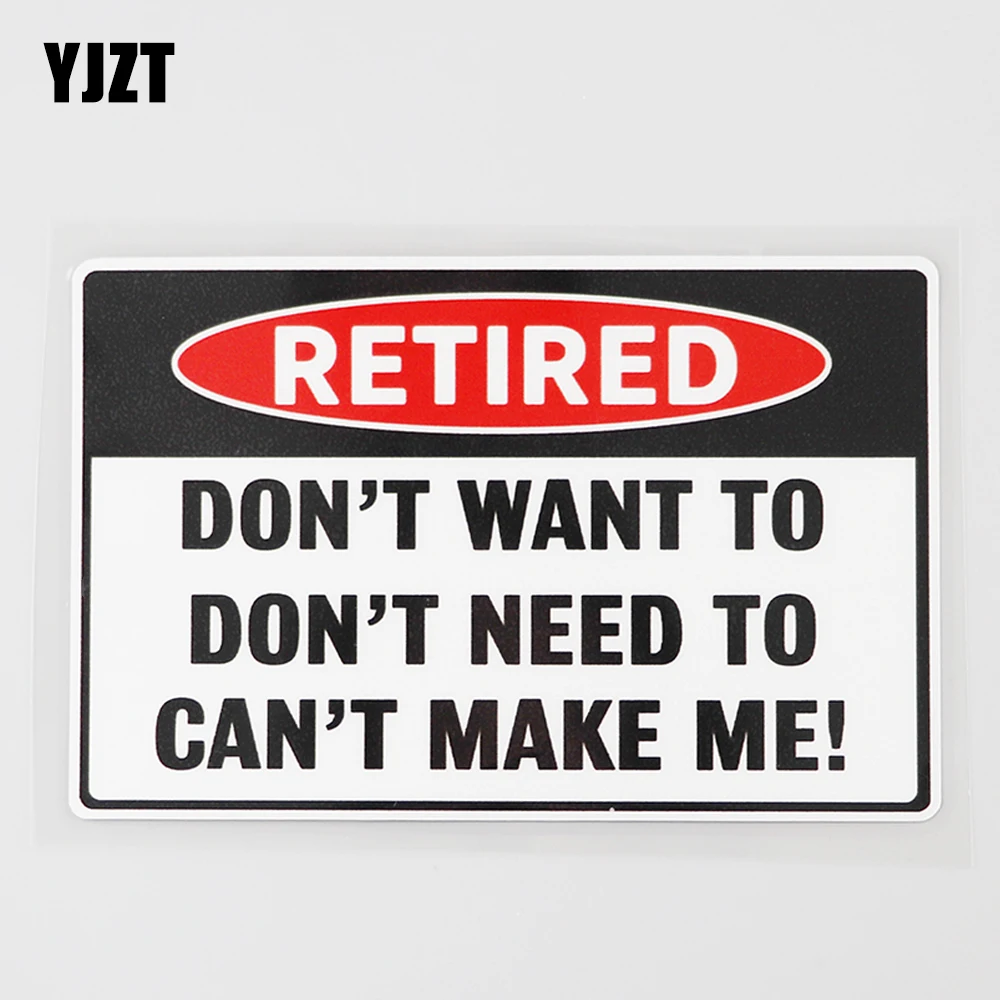 YJZT 13.4CM×8.6CM RETIRED Warning Party Going Away Retire PVC Car Sticker Decal 12C-0320
YJZT 13.4CM×8.6CM RETIRED Warning Party Going Away Retire PVC Car Sticker Decal 12C-0320