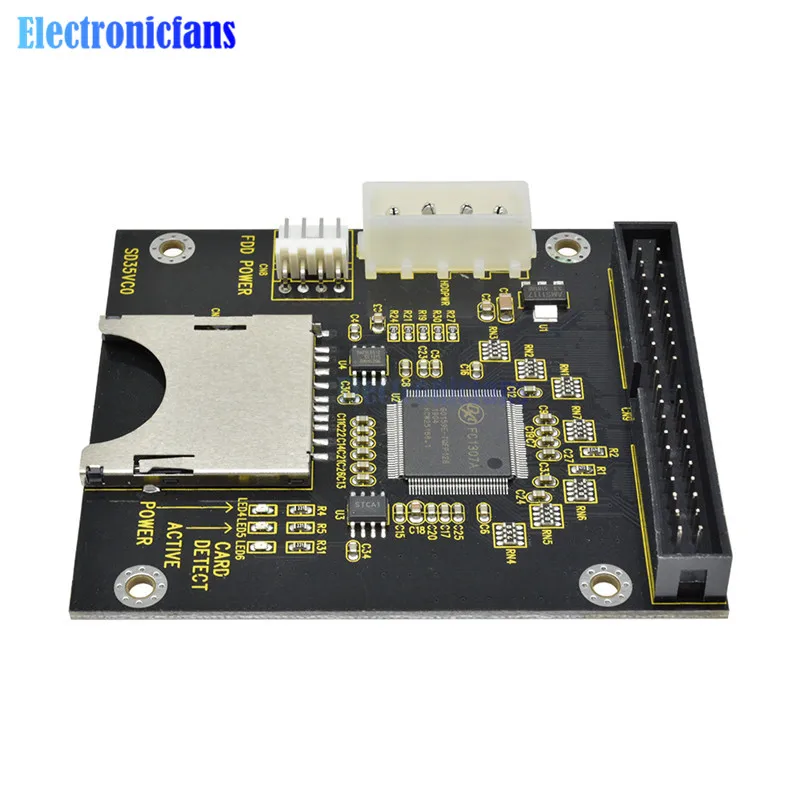 Модуль sd-карты 5 В для IDE3.5 40 Pin плата адаптера дискового накопителя емкость