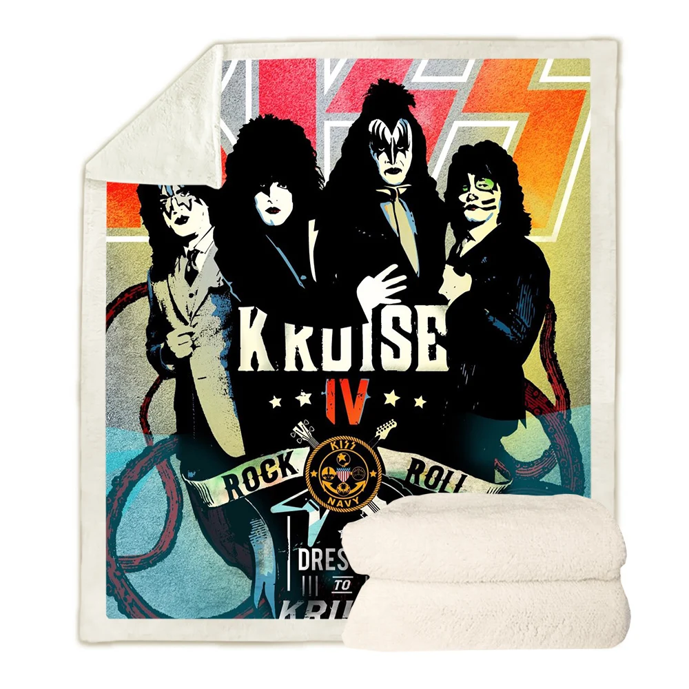 CLOOCL Fashion Rock Metal Kiss Band Blanket 3D Print Warm In Winter Double Layer Fashion Casual Sofa Youth Bedding Throw Blanket 
CLOOCL Fashion Rock Metal Kiss Band Blanket 3D Print Warm In Winter Double Layer Fashion Casual Sofa Youth Bedding Throw Blanket