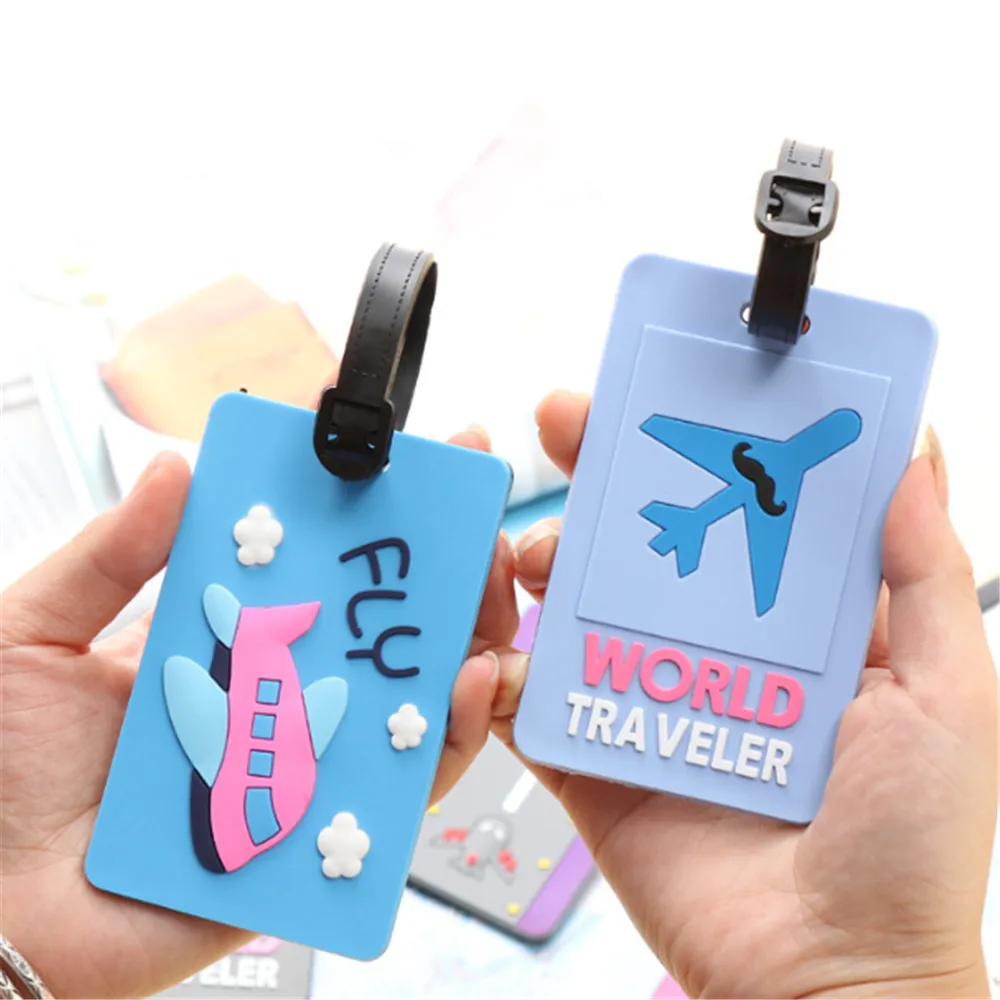 Travel Accessories Creative Cute Cartoon Silica Personality Baggage Boarding Tags Luggage Tag Portable ID Addres Holder Label
Travel Accessories Creative Cute Cartoon Silica Personality Baggage Boarding Tags Luggage Tag Portable ID Addres Holder Label