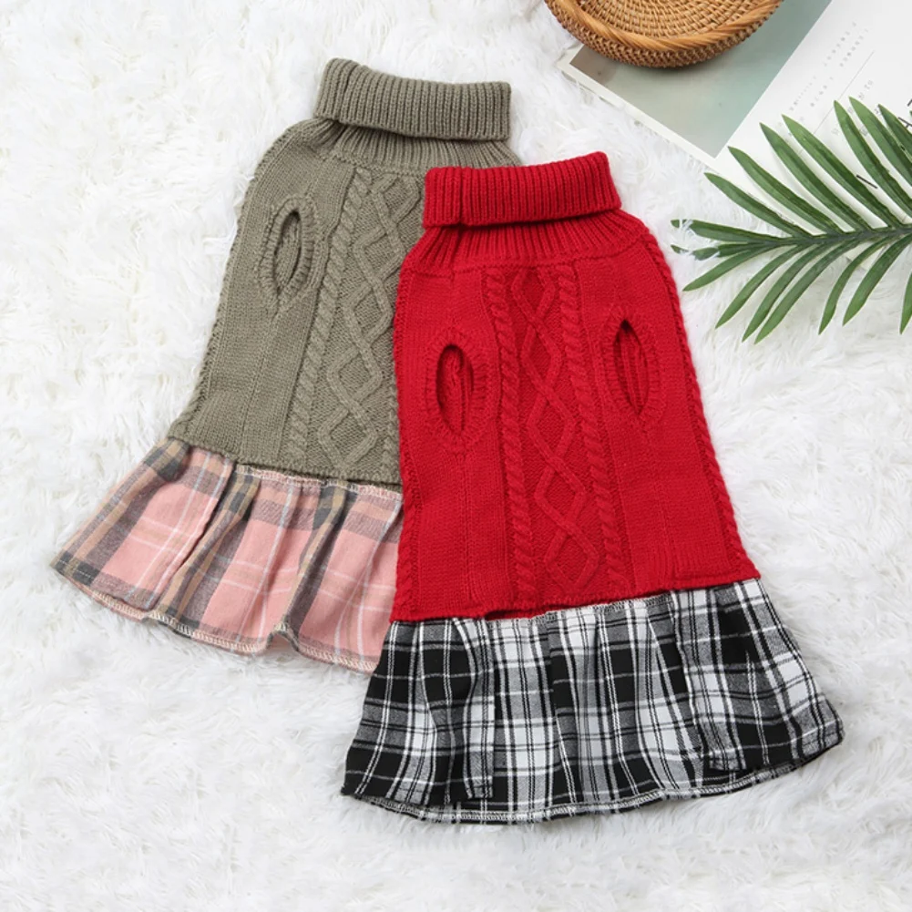 Winter Warm Dog Sweater Dress For Puppy Cat Dog Sweaters Skirt For Small Dogs Chihuahua Poodle Knitting Costume Clothing
Winter Warm Dog Sweater Dress For Puppy Cat Dog Sweaters Skirt For Small Dogs Chihuahua Poodle Knitting Costume Clothing
