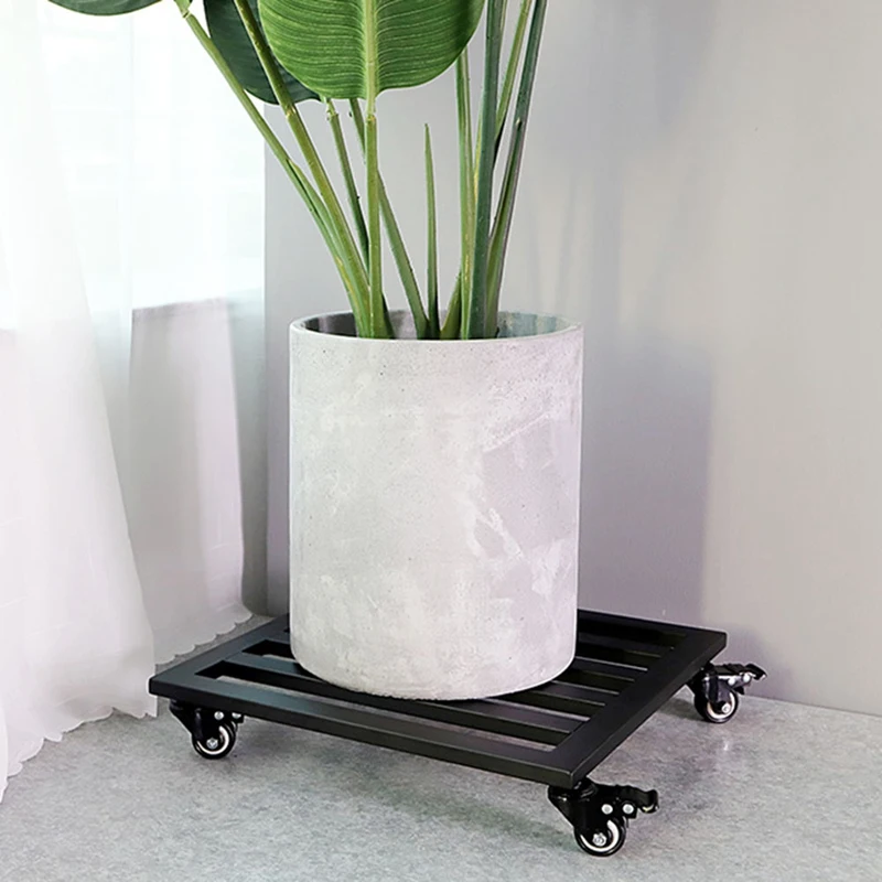 Heavy Duty Metal Plant Stand with Wheels, Square Iron Plant Caddy on Wheels - Outdoor Flower Pot Rack on Rollers Indoor
Heavy Duty Metal Plant Stand with Wheels, Square Iron Plant Caddy on Wheels - Outdoor Flower Pot Rack on Rollers Indoor
