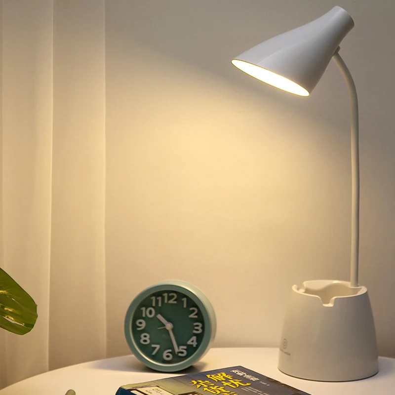 Dimmable LED Stand Desk Light USB Charge WithTouch Reading Lamp Modern Flexible Study Lamp with Pen Holder LED Table Lamps
Dimmable LED Stand Desk Light USB Charge WithTouch Reading Lamp Modern Flexible Study Lamp with Pen Holder LED Table Lamps