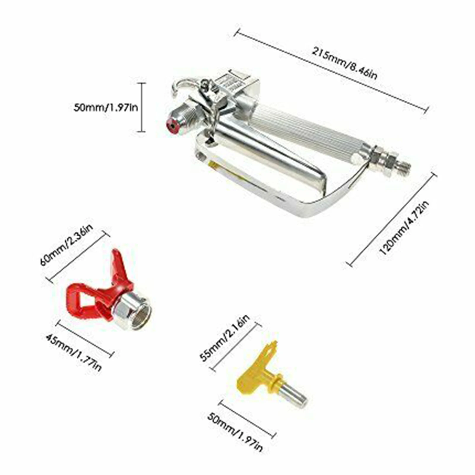 Paint Sprayer With 517 Spray Tip 3600PSI High Pressure Sprayer For Graco Titan Wagner Spraying Machine
Paint Sprayer With 517 Spray Tip 3600PSI High Pressure Sprayer For Graco Titan Wagner Spraying Machine