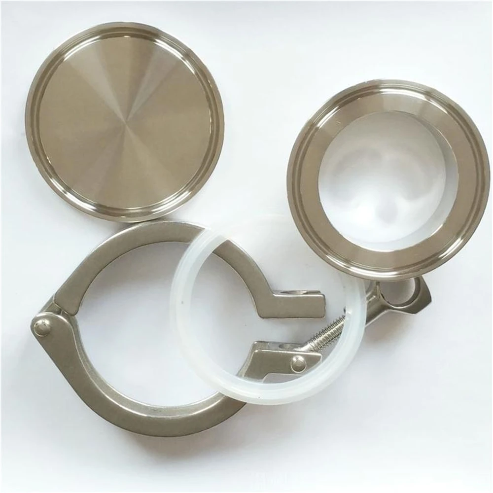 19/25/32/38/45/51/63mm OD Sanitary Stainless Steel SS304 Tri Clamp Ferrule + End Cap + Tri Clamp + Silicon Gasket
19/25/32/38/45/51/63mm OD Sanitary Stainless Steel SS304 Tri Clamp Ferrule + End Cap + Tri Clamp + Silicon Gasket