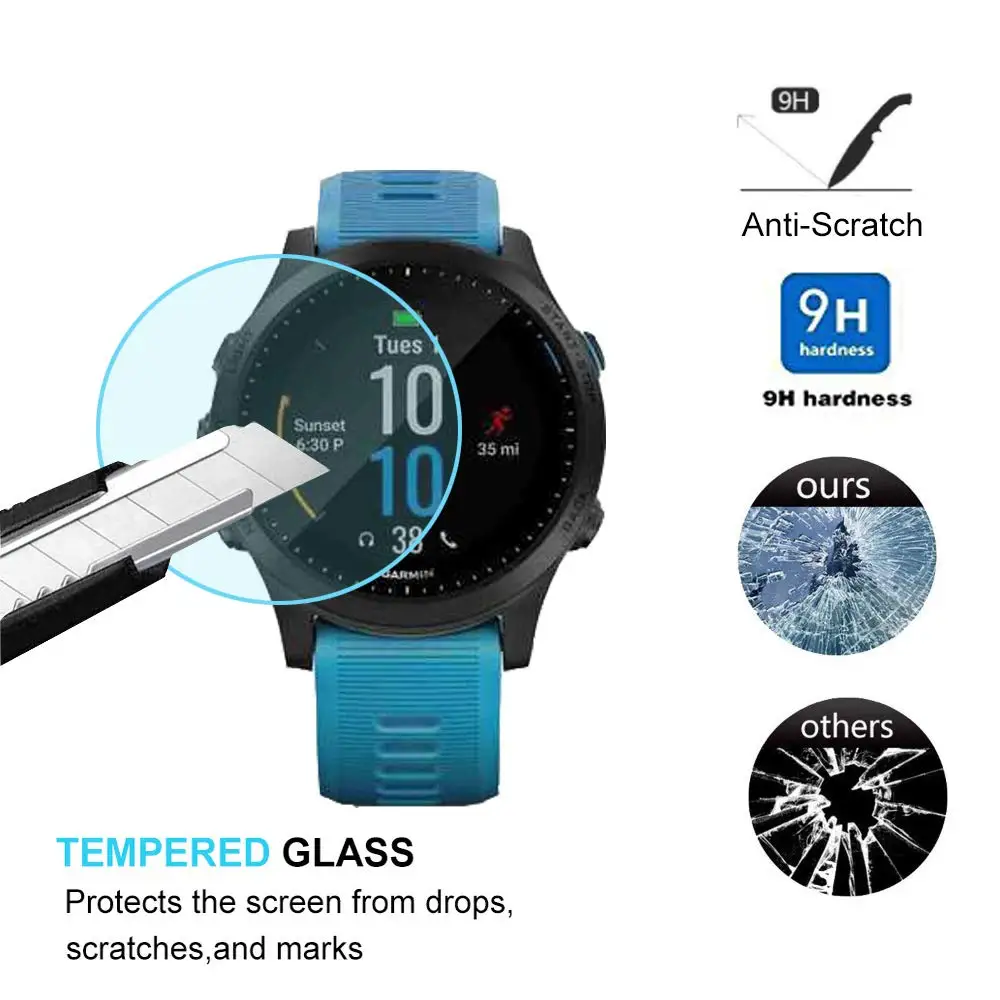 1/3/5 шт. Новинка Закаленное стекло Защитная пленка для экрана Garmin Forerunner 45