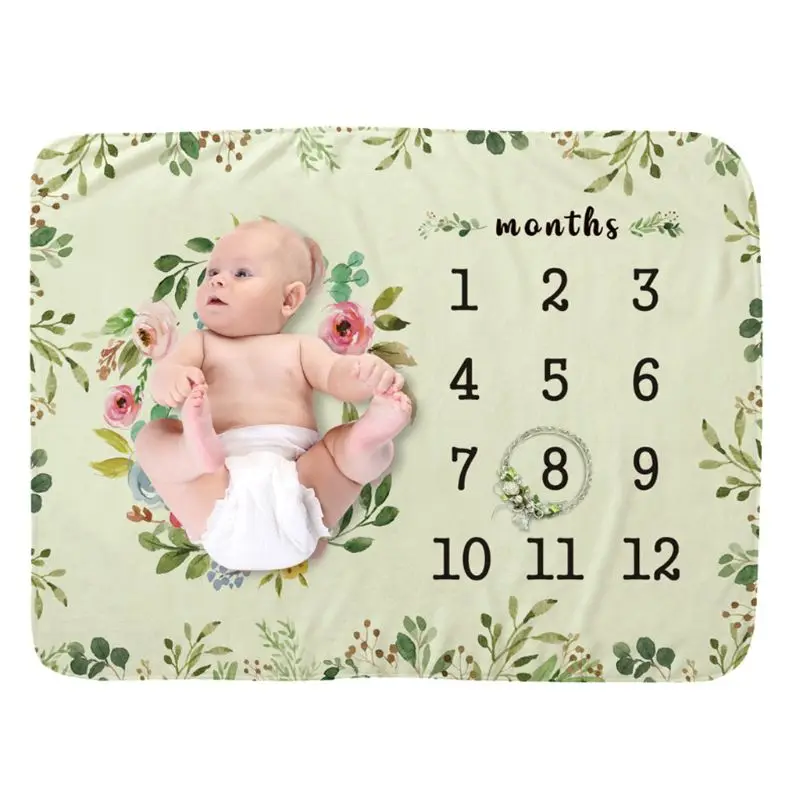 2021 Baby Monthly Record Growth Milestone Blanket Newborn Photography Props Wreath Pa A2UB
2021 Baby Monthly Record Growth Milestone Blanket Newborn Photography Props Wreath Pa A2UB