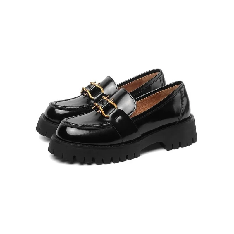 British Style Small Leather Shoes Women's Spring and Autumn Loafers Thick-soled Platform Single Shoes Retro Lazy Women's Shoes
British Style Small Leather Shoes Women's Spring and Autumn Loafers Thick-soled Platform Single Shoes Retro Lazy Women's Shoes